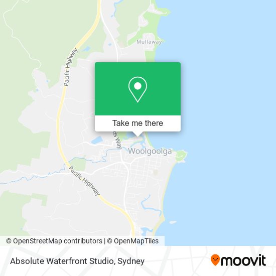 Absolute Waterfront Studio map