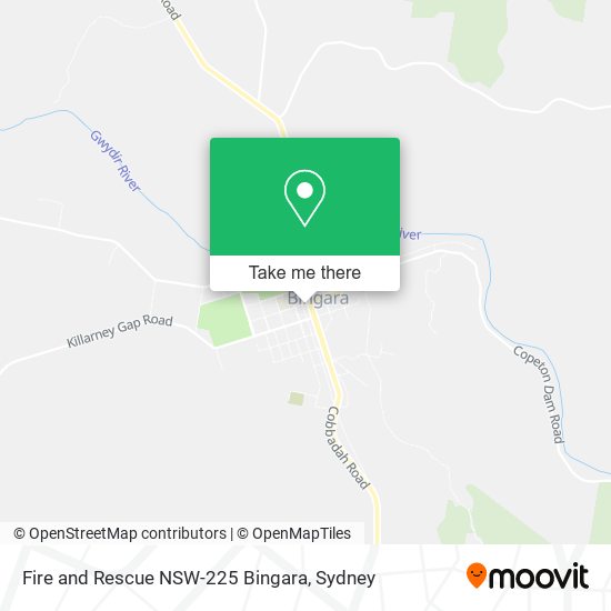 Fire and Rescue NSW-225 Bingara map