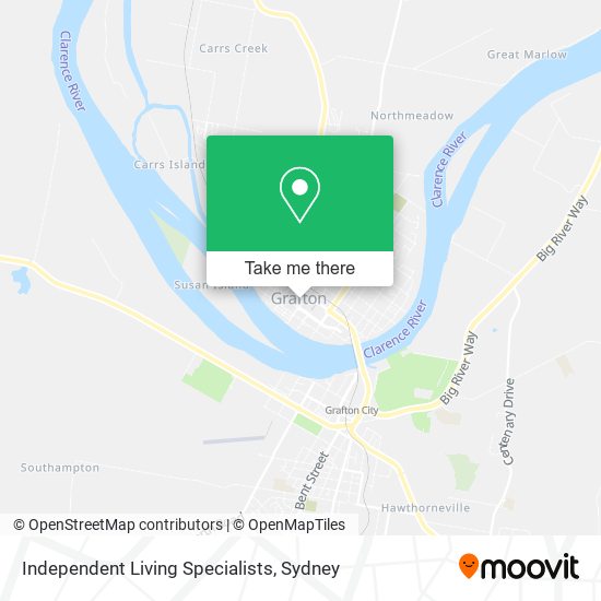 Independent Living Specialists map