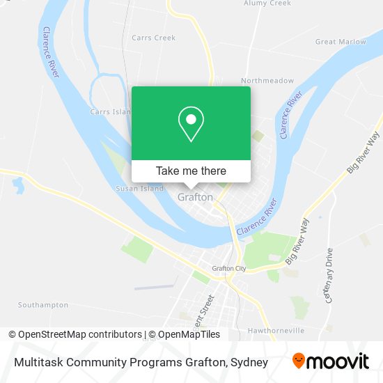 Mapa Multitask Community Programs Grafton
