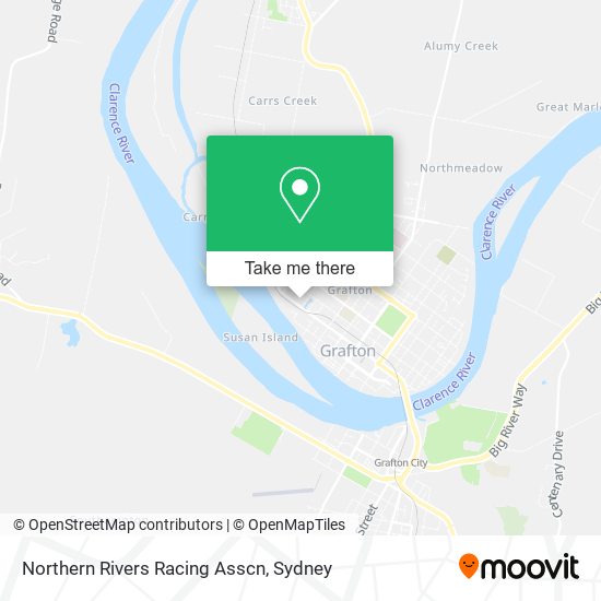 Northern Rivers Racing Asscn map