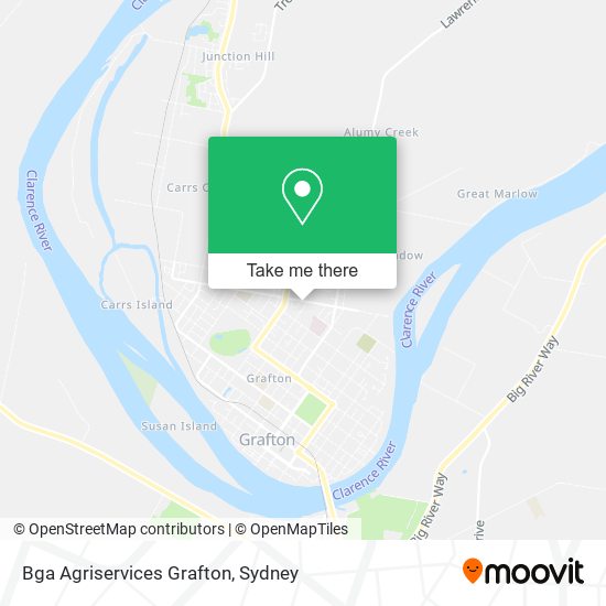 Mapa Bga Agriservices Grafton