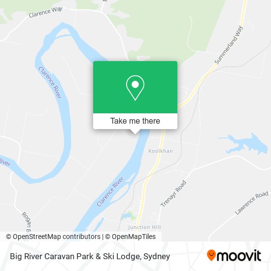 Big River Caravan Park & Ski Lodge map