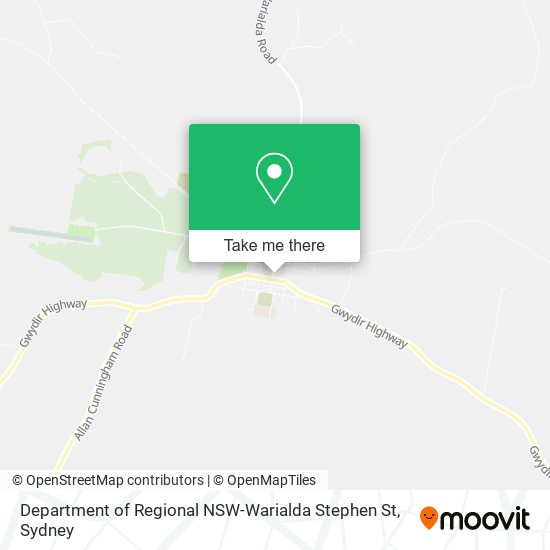 Department of Regional NSW-Warialda Stephen St map