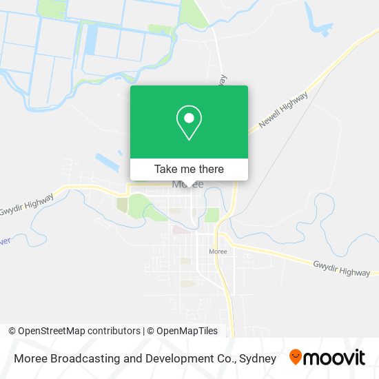 Moree Broadcasting and Development Co. map