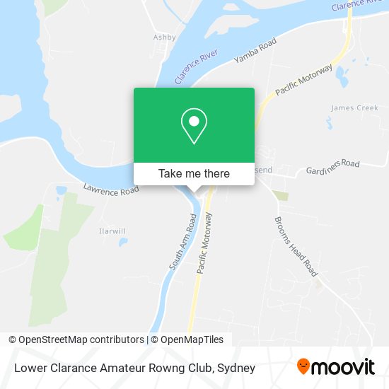 Lower Clarance Amateur Rowng Club map