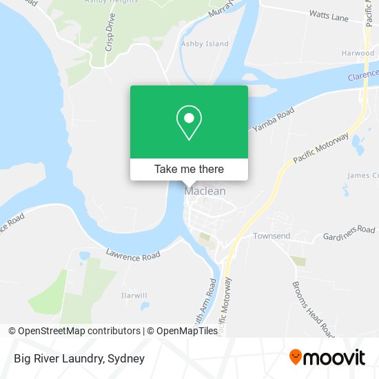 Big River Laundry map