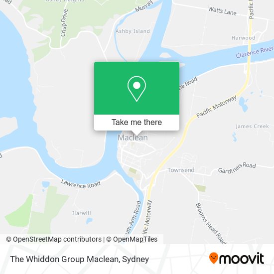 Mapa The Whiddon Group Maclean