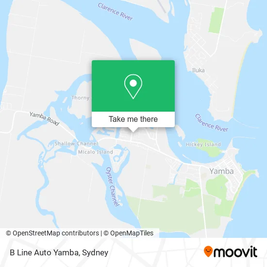 B Line Auto Yamba map