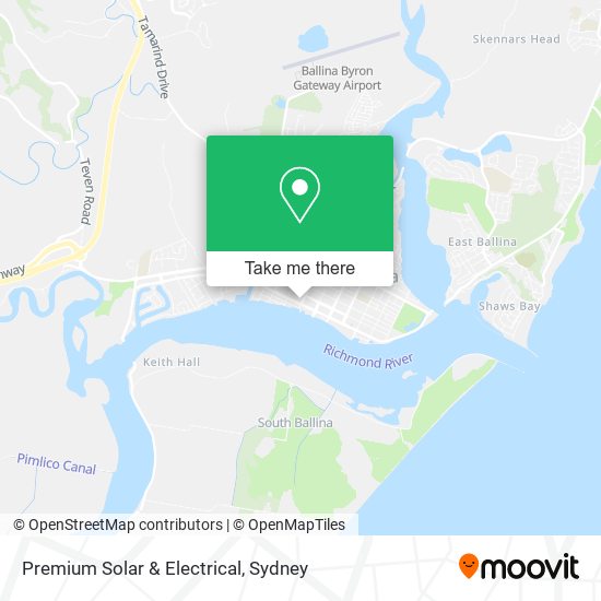 Premium Solar & Electrical map
