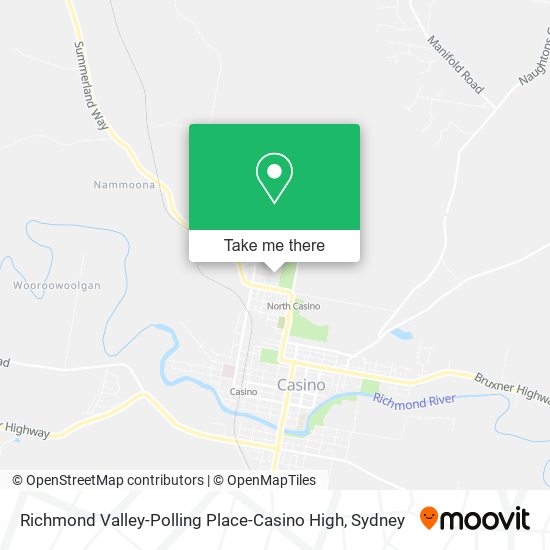 Richmond Valley-Polling Place-Casino High map