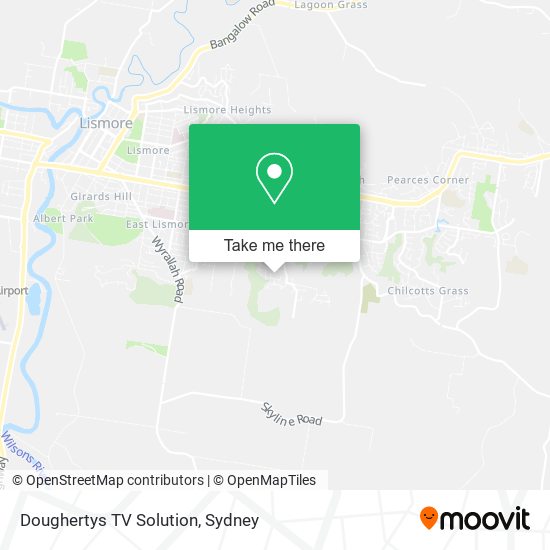 Doughertys TV Solution map
