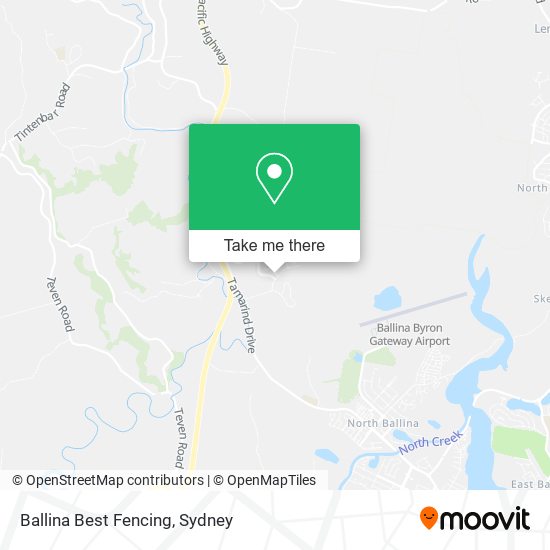 Ballina Best Fencing map