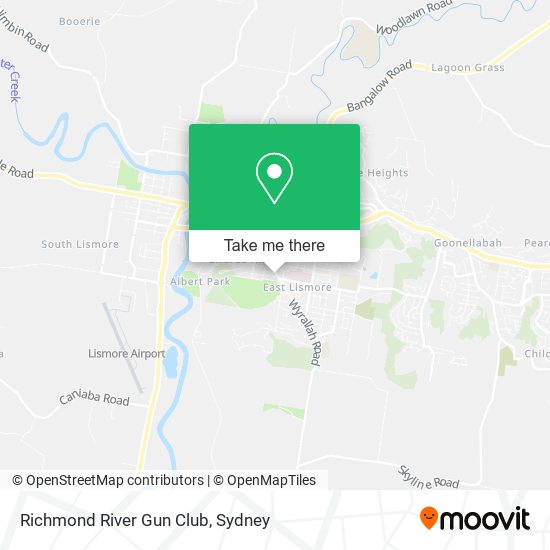 Mapa Richmond River Gun Club