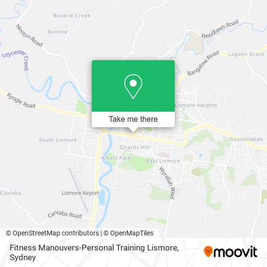 Mapa Fitness Manouvers-Personal Training Lismore