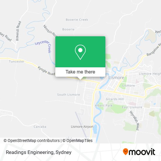 Readings Engineering map