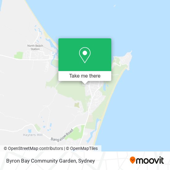 Byron Bay Community Garden map