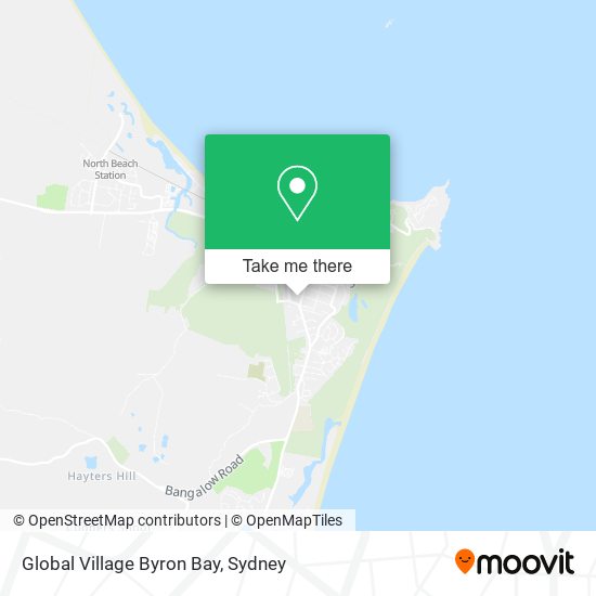 Mapa Global Village Byron Bay