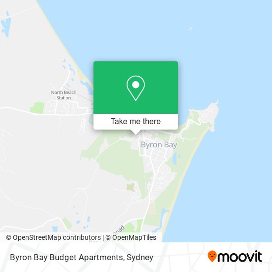 Byron Bay Budget Apartments map