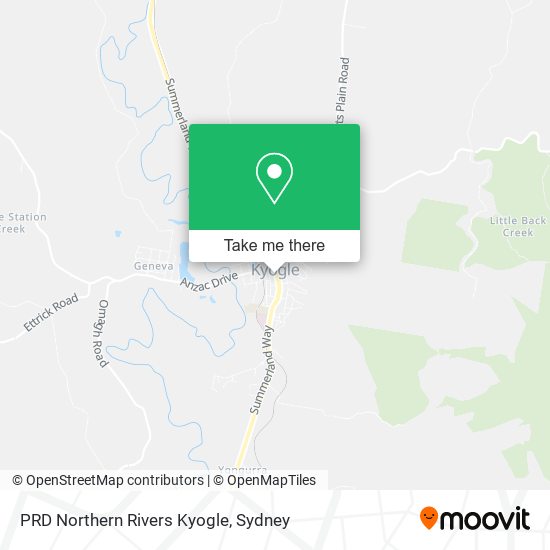 PRD Northern Rivers Kyogle map