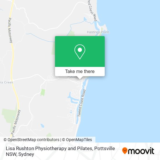 Lisa Rushton Physiotherapy and Pilates, Pottsville NSW map