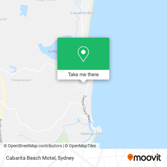 Cabarita Beach Motel map