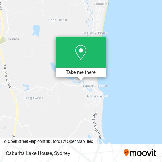 Cabarita Lake House map