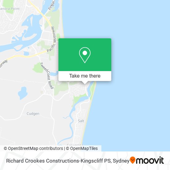 Mapa Richard Crookes Constructions-Kingscliff PS