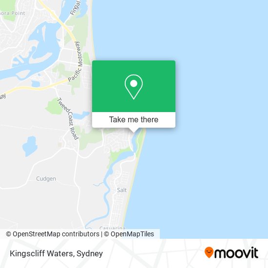 Mapa Kingscliff Waters