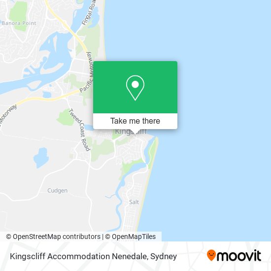 Kingscliff Accommodation Nenedale map