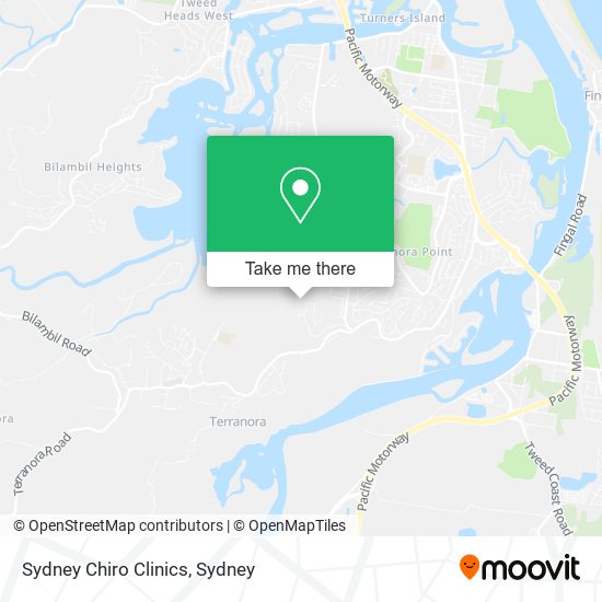 Sydney Chiro Clinics map