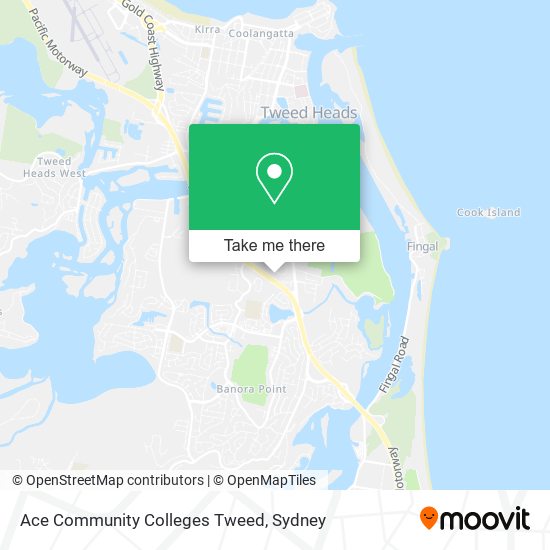 Mapa Ace Community Colleges Tweed