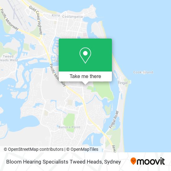 Mapa Bloom Hearing Specialists Tweed Heads