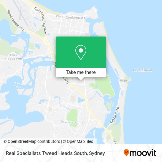 Real Specialists Tweed Heads South map