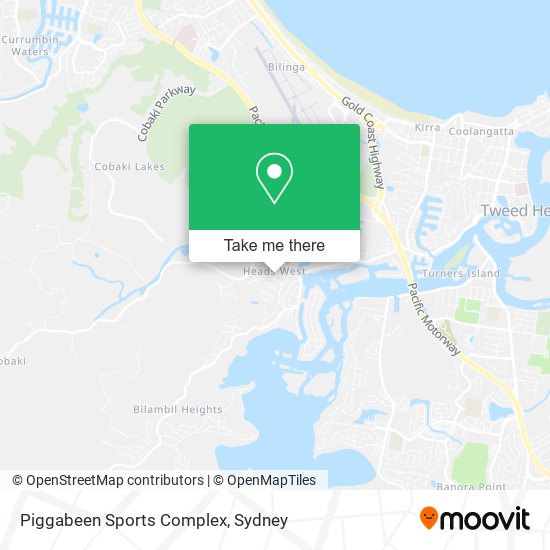 Mapa Piggabeen Sports Complex