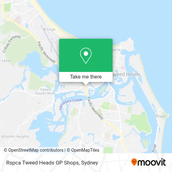 Rspca Tweed Heads OP Shops map
