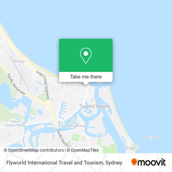 Flyworld International Travel and Tourism map