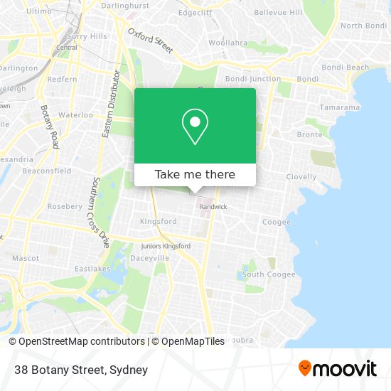 38 Botany Street map