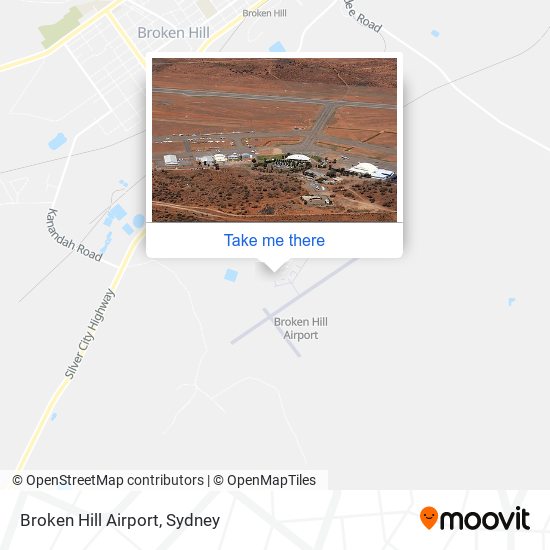 Mapa Broken Hill Airport