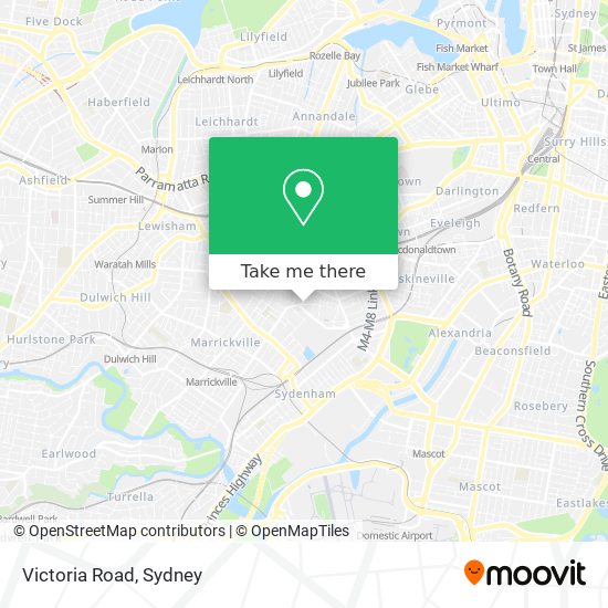 Mapa Victoria Road