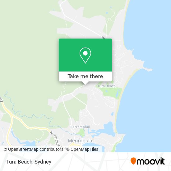 Tura Beach map