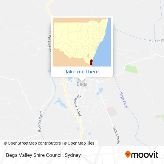 Bega Valley Shire Council map