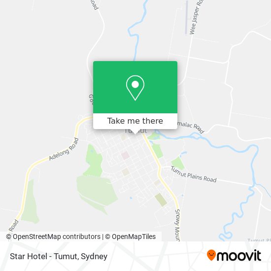 Mapa Star Hotel - Tumut