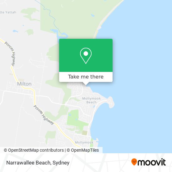 Narrawallee Beach map