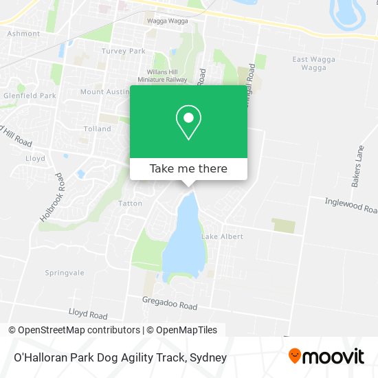 Mapa O'Halloran Park Dog Agility Track