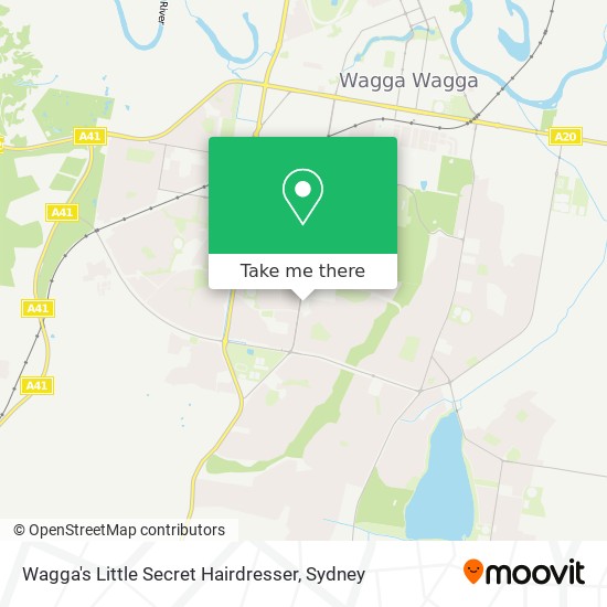 Wagga's Little Secret Hairdresser map