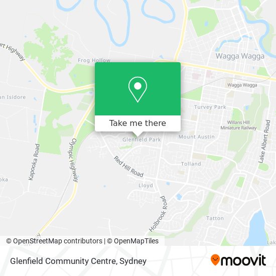 Mapa Glenfield Community Centre