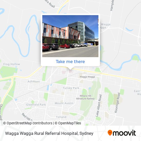 Wagga Wagga Rural Referral Hospital map