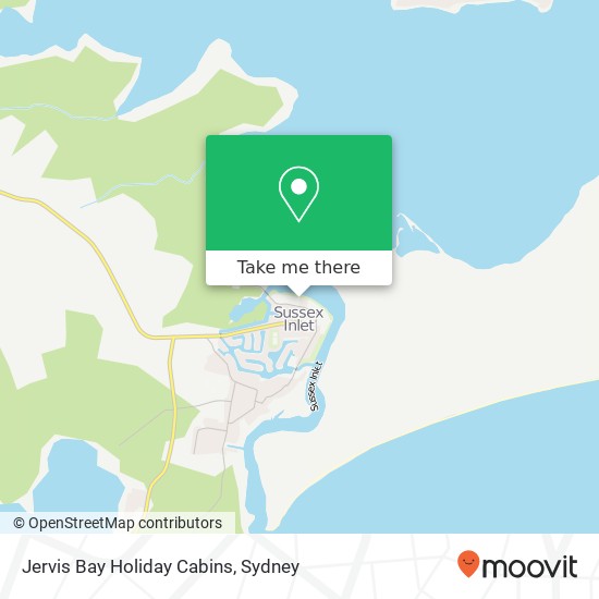 Jervis Bay Holiday Cabins map