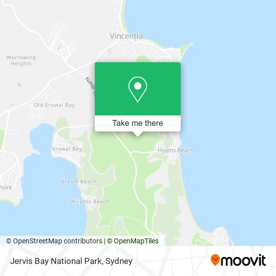 Jervis Bay National Park map